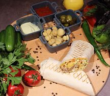 Куриный с сыром в лаваше
