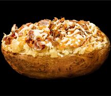 Печёная картошка с беконом