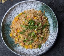 Рис белый с овощами