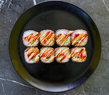 Горячий с масляной рыбой