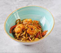 Удон Wok с креветками