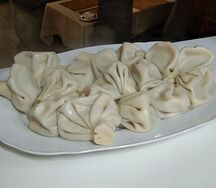 Хинкали вареные с бараниной