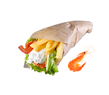 Гирос с креветками