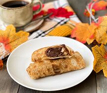 Блинчики с бананом и нутеллой