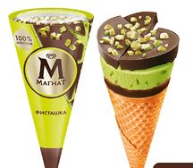 Мороженое Магнат фисташка рожок
