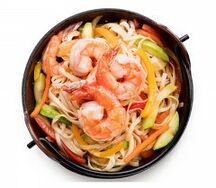Удон с креветками
