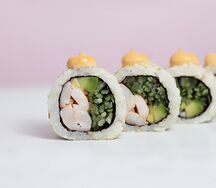 С креветками и соусом айоли