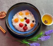 Рисовая каша с фруктами