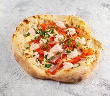 Лосось, крем-чиз с муссом из копченого лосося