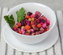 Винегрет с квашеной капустой