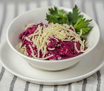 Свекла с чесноком и майонезом