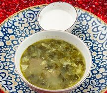 Щавелевый суп с телятиной
