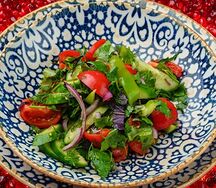 Салат по-домашнему из бакинских овощей