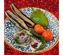 Ассорти овощей на углях