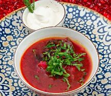 Борщ с телятиной