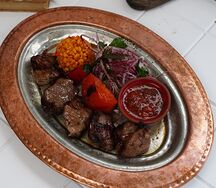 Шашлык из бараньей мякоти