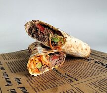 Шаурма со свининой на углях