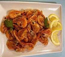 Креветки жареные