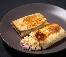 Блины с ветчиной и сыром