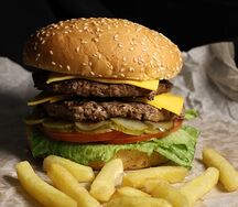 Бургер Много мяса халяль