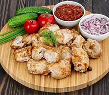 Шашлык из грудки цыпленка