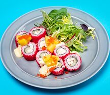 Новая Калифорния с манго соусом