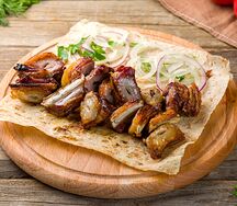 Шашлык из бараньих семечек