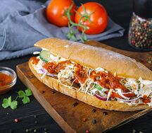 Донер с сыром и грибами