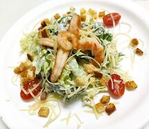 А-ля Цезарь с креветками