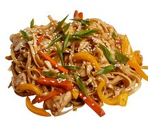 Салат Фунчоза со свининой и овощами