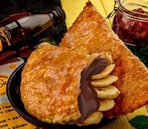Чебурек с бананом и нутеллой