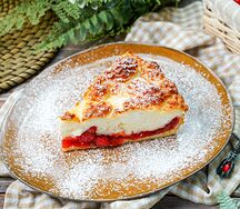 Чизкейк с клубникой