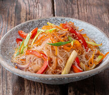 Гречневая лапша соба с овощами терияки