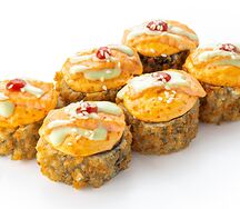 Шеф-ролл Запеченная темпура с лососем