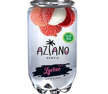 Напиток газированный безалкогольный Aziano со вкусом личи