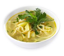 Куриный суп с домашней лапшой