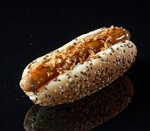 Датский хот-дог с утиной колбаской