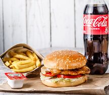 Combo Chesee Burger Chicken