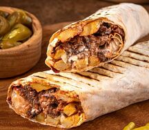 Донер в лаваше говяжий полтора 