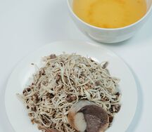 Нарын с бульоном и казы