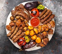 Сет Баранина и телятина с овощами