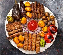 Сет Люля-кебаб с овощами