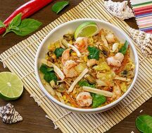 Жареный рис с морепродуктами