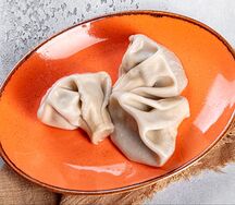  Хинкали со свининой и говядиной остренькие
