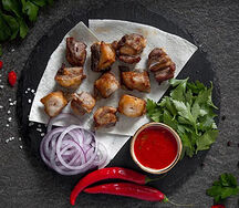 Шашлык из бараньих семечек