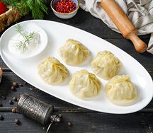 Манты с мясом