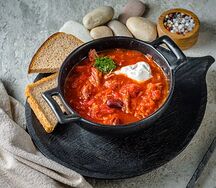 Борщ с говядиной