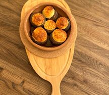Запечённые шампиньоны с сыром