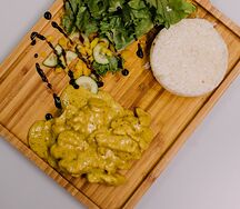 Курица карри с рисом