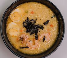 Рамен с креветками